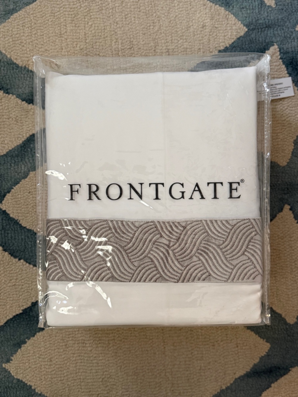 Frontgate Leora Duvet Cover - King - Pewter - NWT